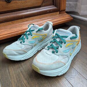 Hoka One One U Clifton L Embroidery Sneaker Shoes, Size Men 9.5 / Women 10,5 US